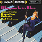 the album cover for Arthur Fiedler - Rhapsody In Blue / American In Paris / Piano Cto