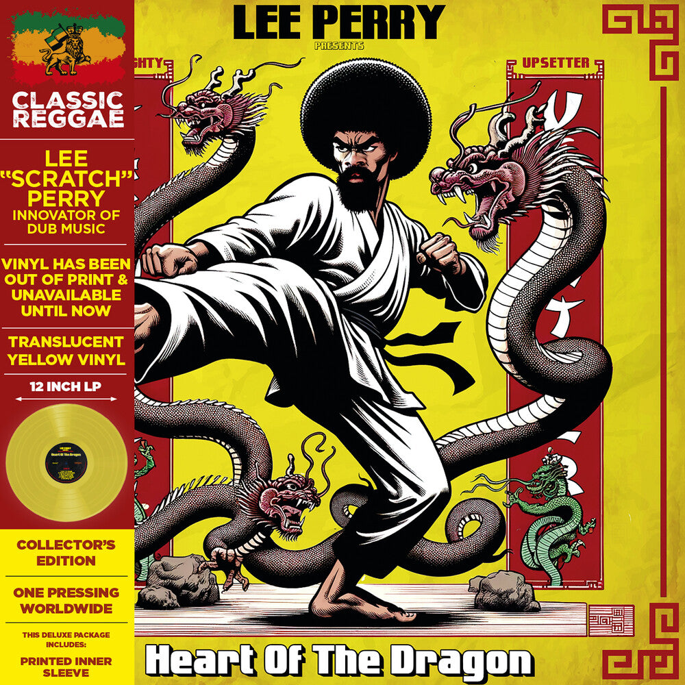 the album cover for Lee Perry - Presents The Mighty Upsetters Heart Of The Dragon