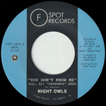 the album cover for Night Owls - You Don't Know Me B/W If You Let Me