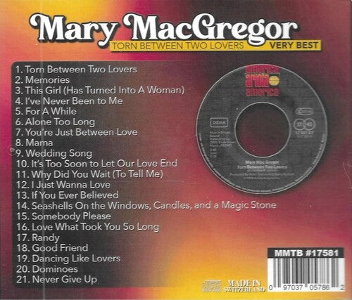 Mary MacGregor - Dividida entre dos amantes: Lo mejor de lo mejor (CD)