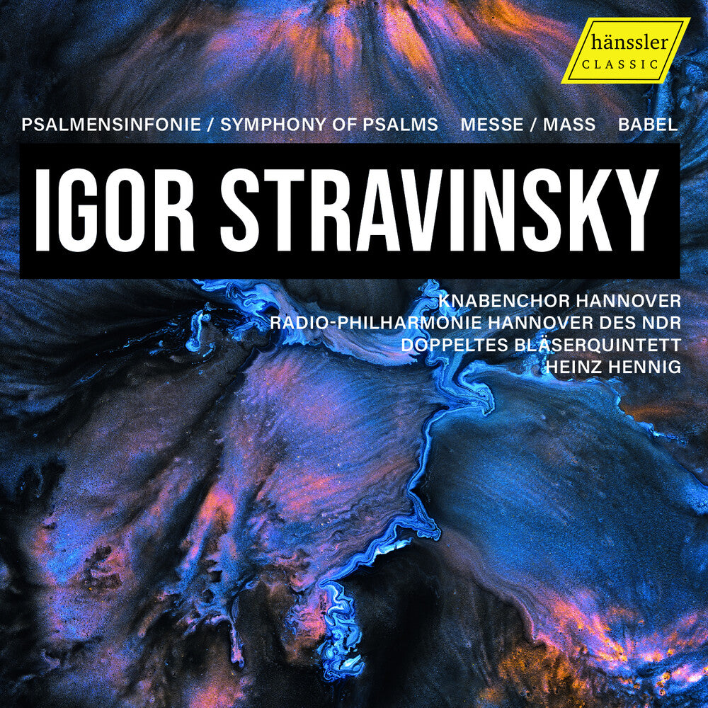 the album cover for Stravinsky / Hannover - Psalmensinfonie Symphony Of Psalms Messe
