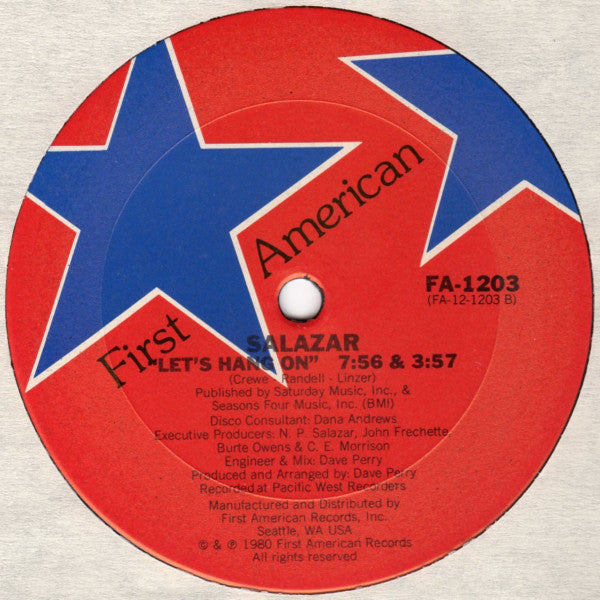 Salazar (2) : 1-2-3 / Let's Hang On (12")