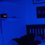 Letrero "Aplasta a un automovilista" - Hiriente - Ultratransparente con salpicadura azul (vinilo)