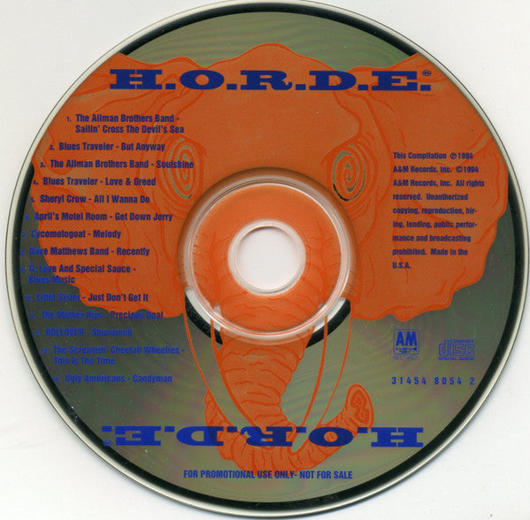 Various : H.O.R.D.E. (CD, Comp, Promo)