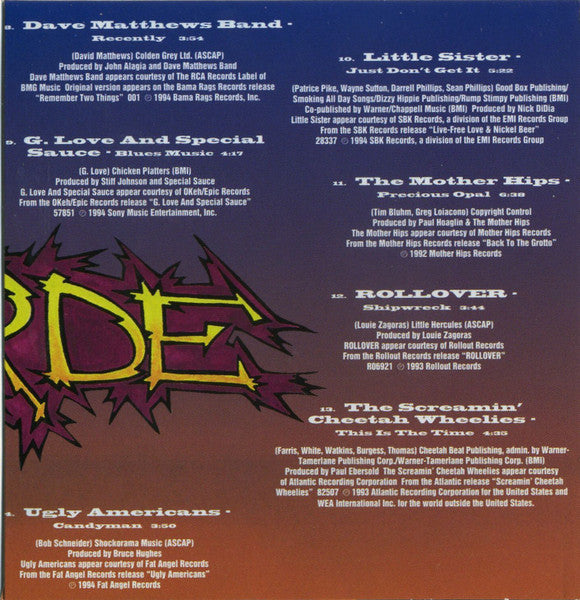 Various : H.O.R.D.E. (CD, Comp, Promo)