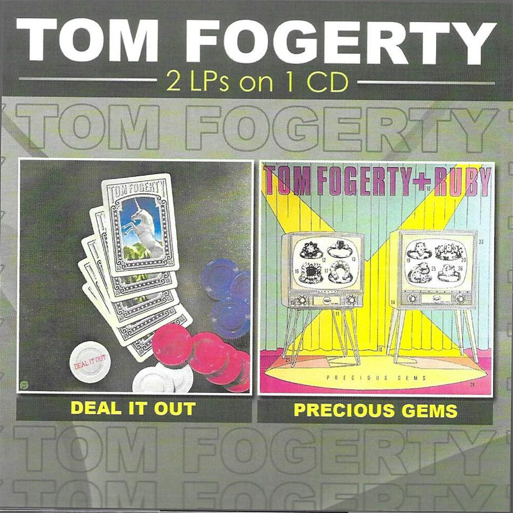 the album cover for Tom Fogerty - 2 Lps On 1 Cd-Deal It Out Precious Gems
