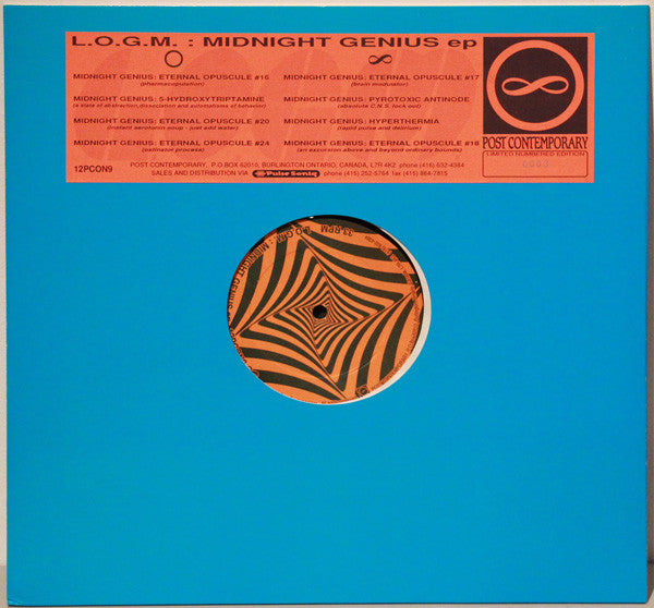 L.O.G.M.* : Midnight Genius EP (12", EP, Ltd, Num)