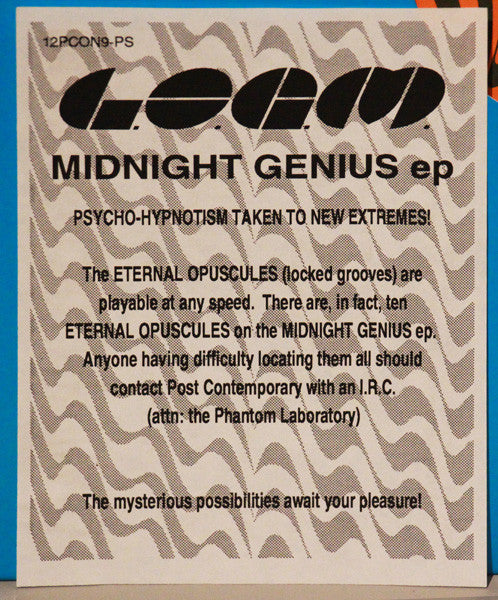 L.O.G.M.* : Midnight Genius EP (12", EP, Ltd, Num)