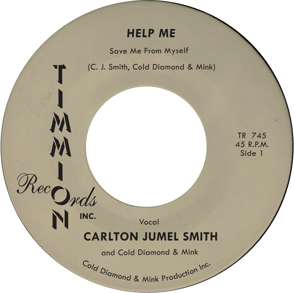 the album cover for Carlton SmithJumel / Cold Diamond & Mink - Help Me (Save Me From Myself)