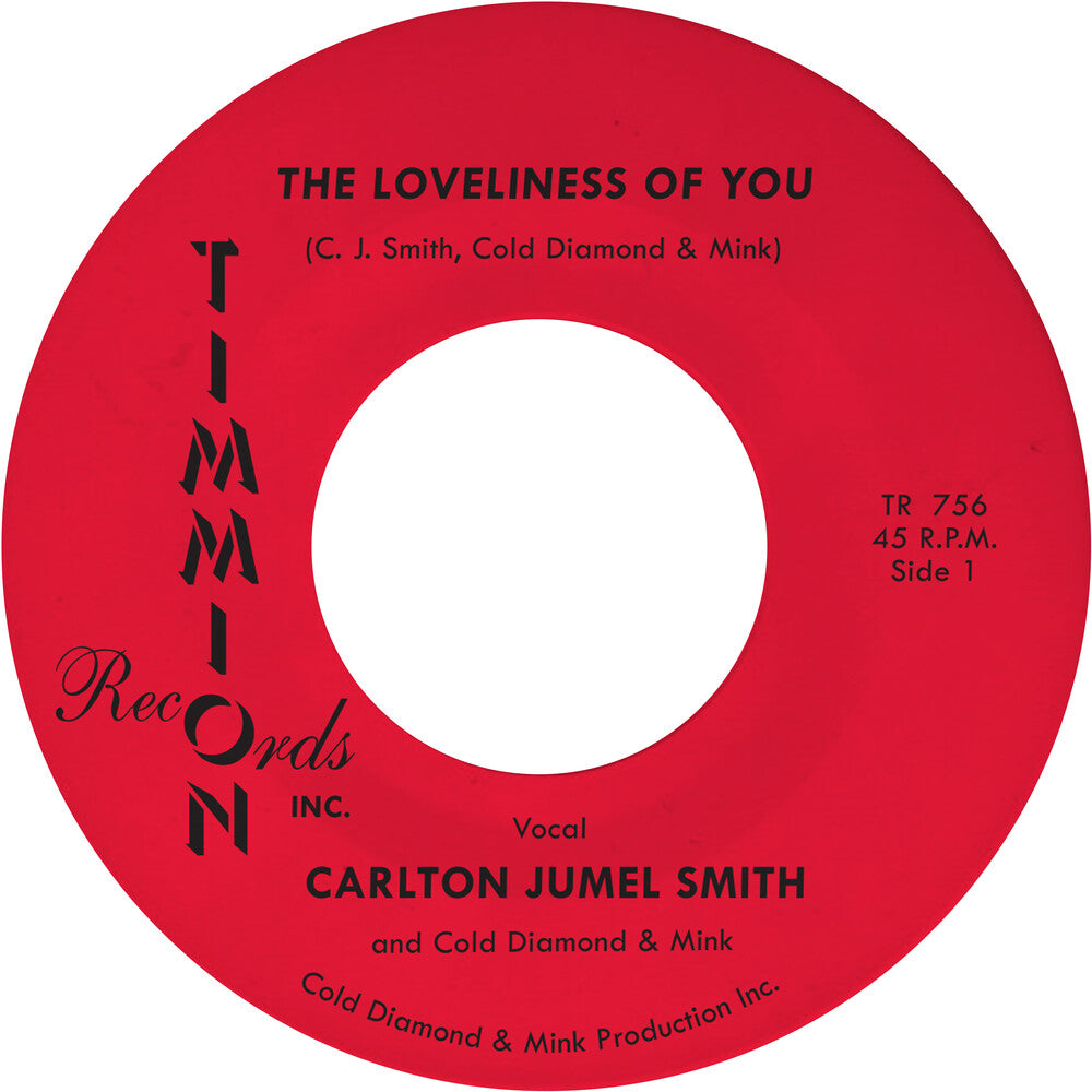 the album cover for Carlton SmithJumel / Cold Diamond & Mink - Loveliness Of You