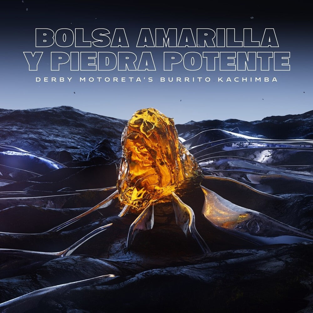 the album cover for Derby Motoreta's Burrito Kachimba - Bolsa Amarilla Y Piedra Potente (Spa)