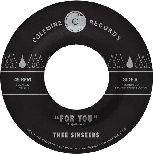 Thee Sinseers - For You / Si Lloraras (レコード)