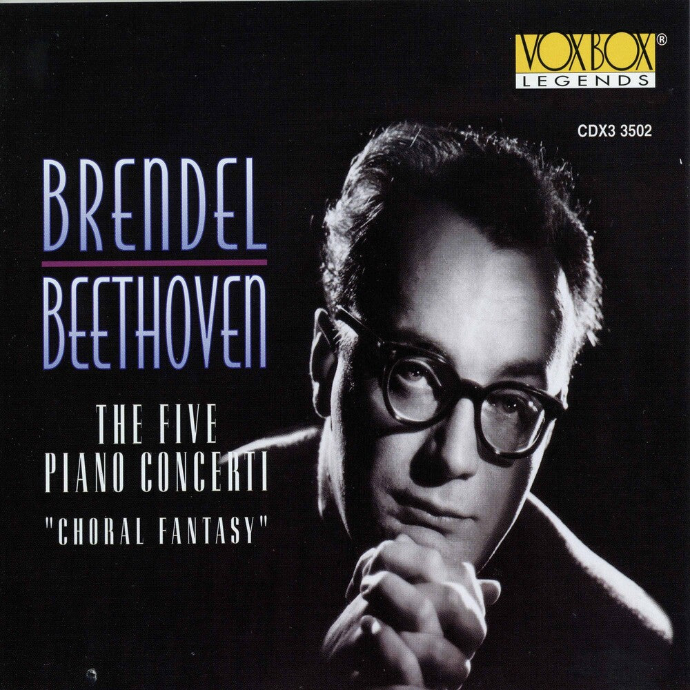 the album cover for Alfred Brendel - 5 Piano Concerti / Choral Fantasy