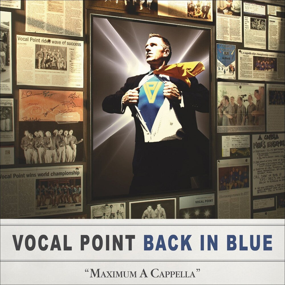 the album cover for Byu Vocal Point - Back in Blue