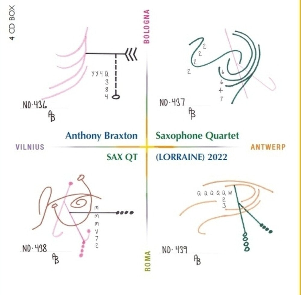 the album cover for Anthony BraxtonSaxophone Quartet - Sax Qt (Lorraine) (Can)