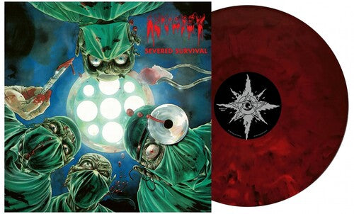Autopsy - Severed Survival: 35th Anniversary - Funda verde, vinilo jaspeado rojo y negro de 140 g (vinilo)