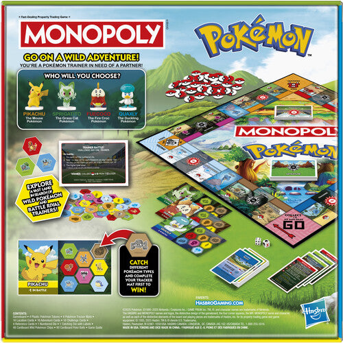 Monopoly: Pokémon Edition - Board Game