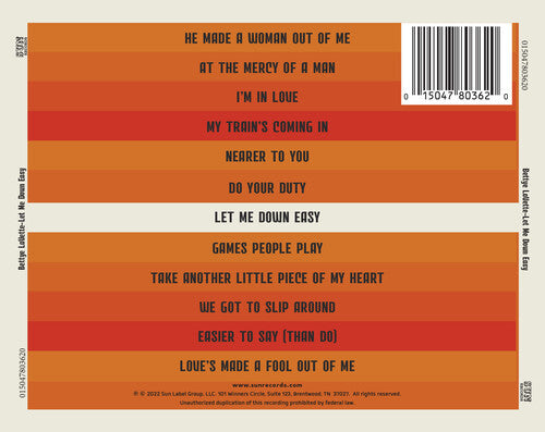 Bettye LaVette - Let Me Down Easy: Bettye LaVette en Memphis (Sun Records 70.º / Remasterizado 2022) (CD)