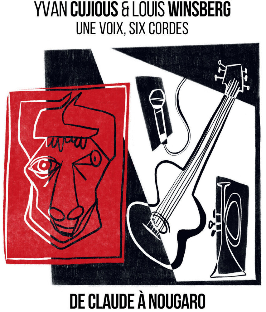the album cover for Yvan Cujious/ Winsberg,Louis - 1 Voix 6 Cordes (Hommage A Claude Nougaro)