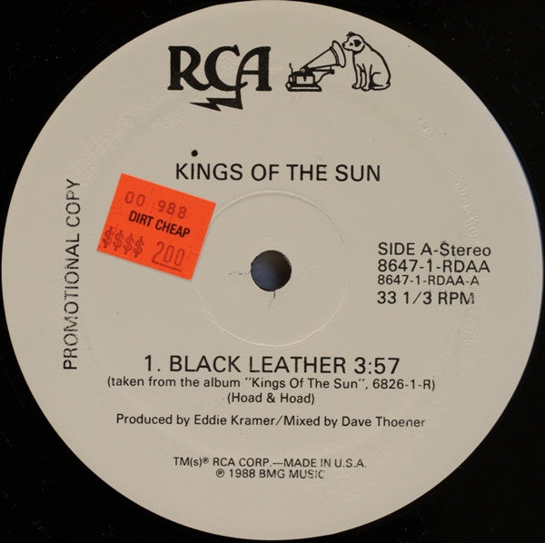 Kings Of The Sun : Black Leather (12", Maxi, Promo)
