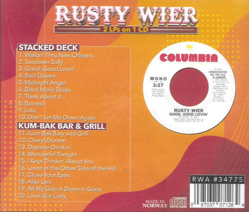 Rusty Wier - Stacked Deck-Kum-Bak Bar And Grill (CD)