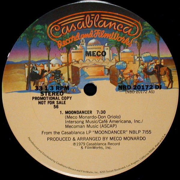 Meco* : Moondancer (12", S/Sided, Single, Promo)