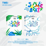 TWS - Summer Beat! - ランダムカバー - 116ページフォトブック、ジッパーポーチ、紙袋、メッセージカード、ステッカーパック、スライドフィルム、フォトカード+フレーム(CD)を含む