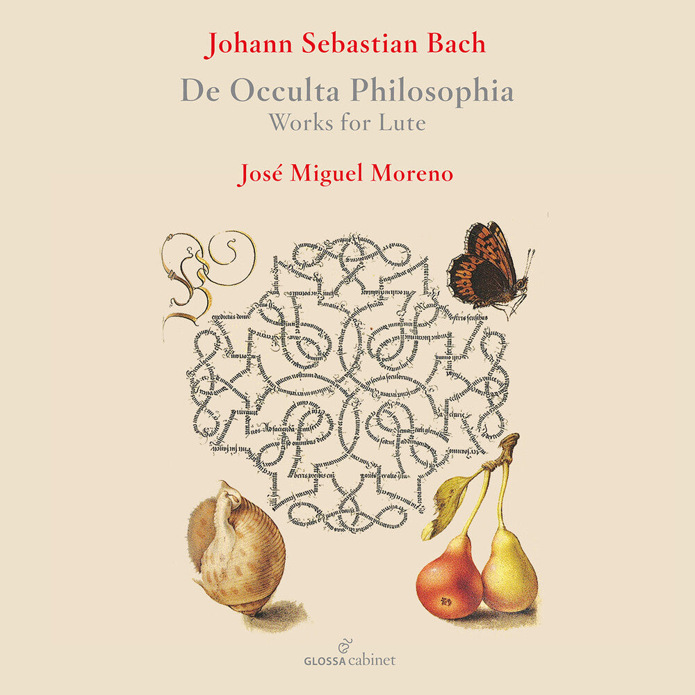 the album cover for J Bach .S. / Mena / Kirkby - De Occulta Philosophia - Works For Lute