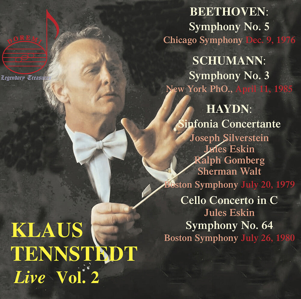 the album cover for L Beethoven .V. / Silverstein / Boston Symphony - Klaus Tennstedt Live, Vol. 2