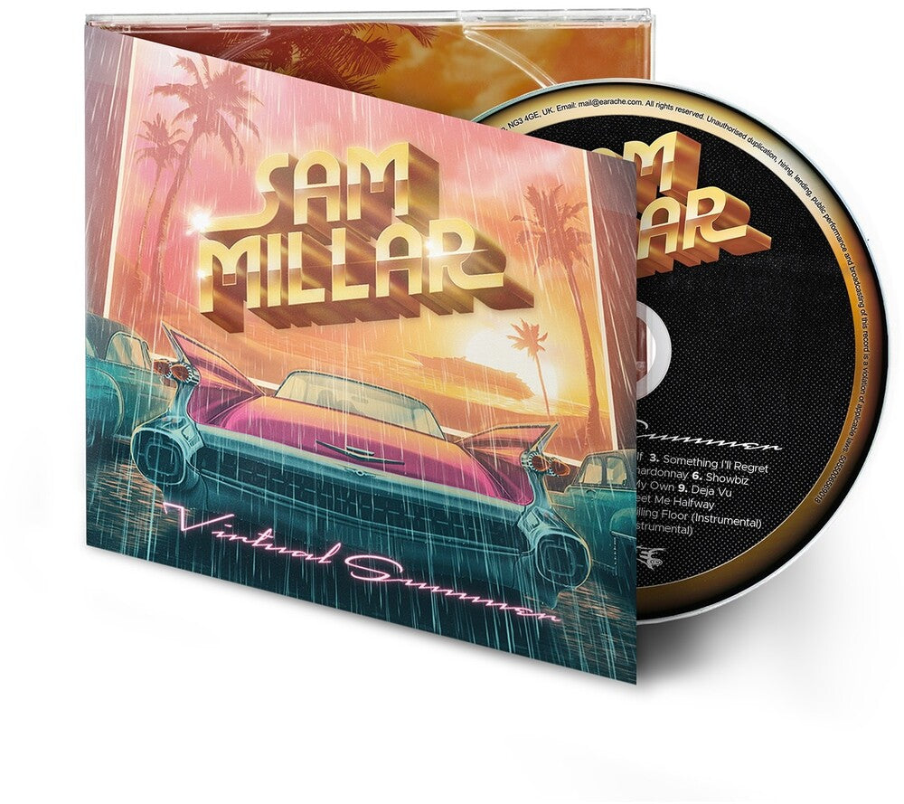 the album cover for Sam Millar - Virtual Summer