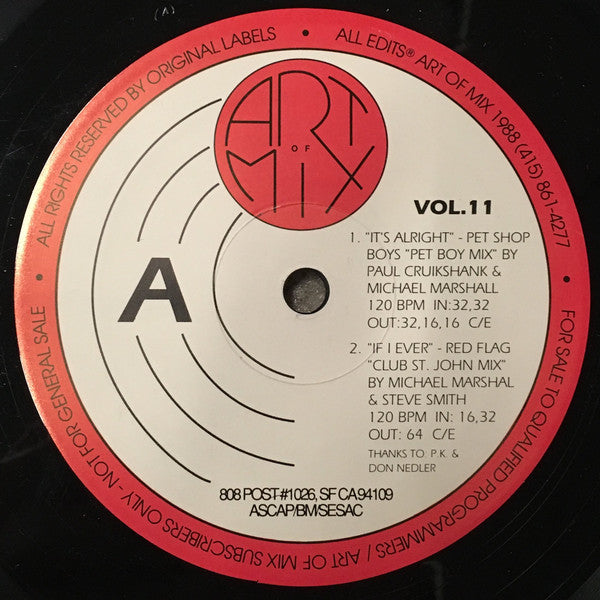 Various : Art Of Mix - Vol. 11 (12", Promo)