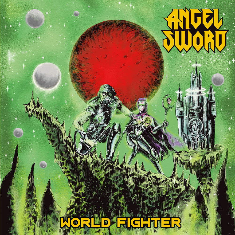 the album cover for Angel Sword - World Fighter