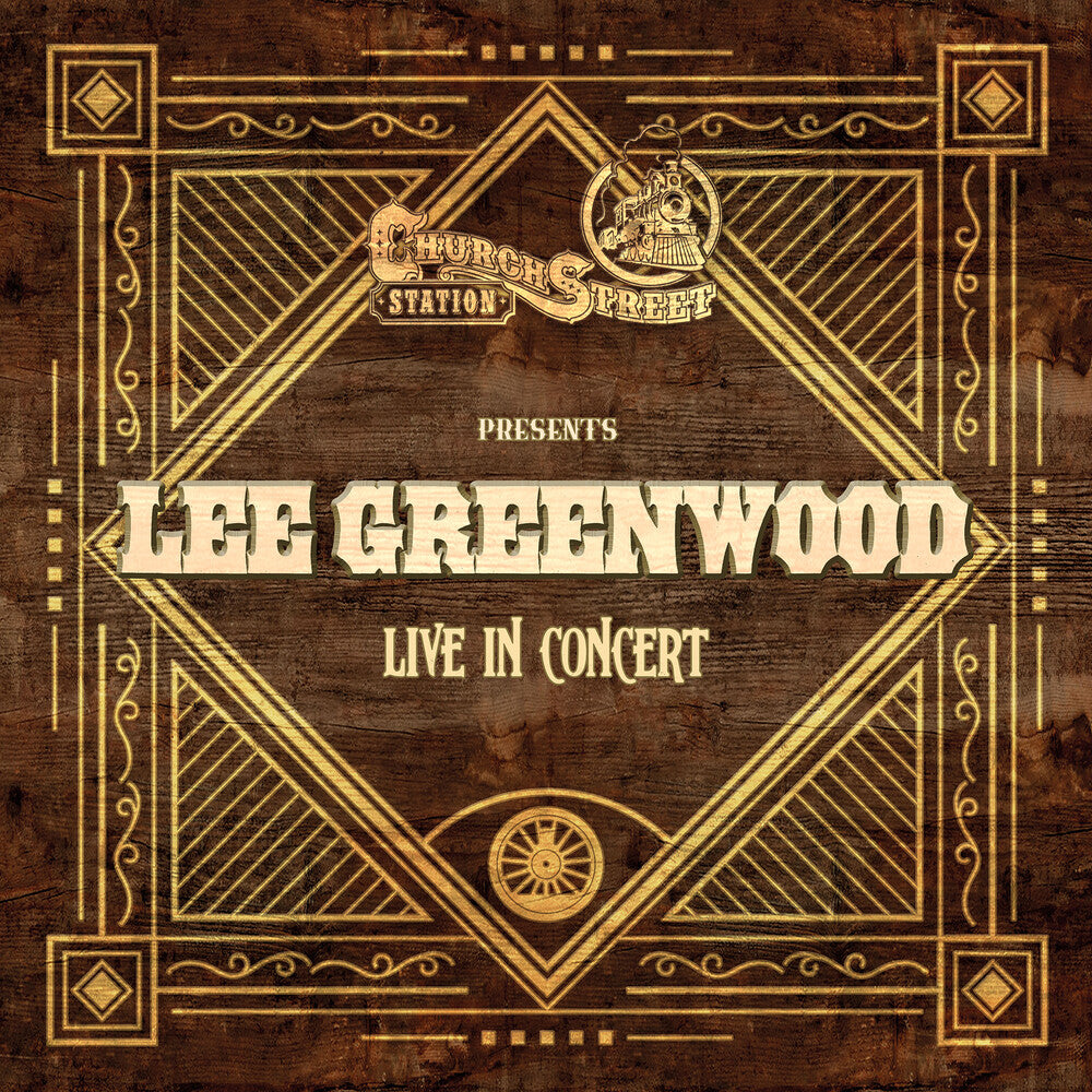 the album cover for Lee Greenwood - Live At Church Street Station (Mod)