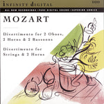 the album cover for Wolfgang Amadeus Mozart - Divertimenti