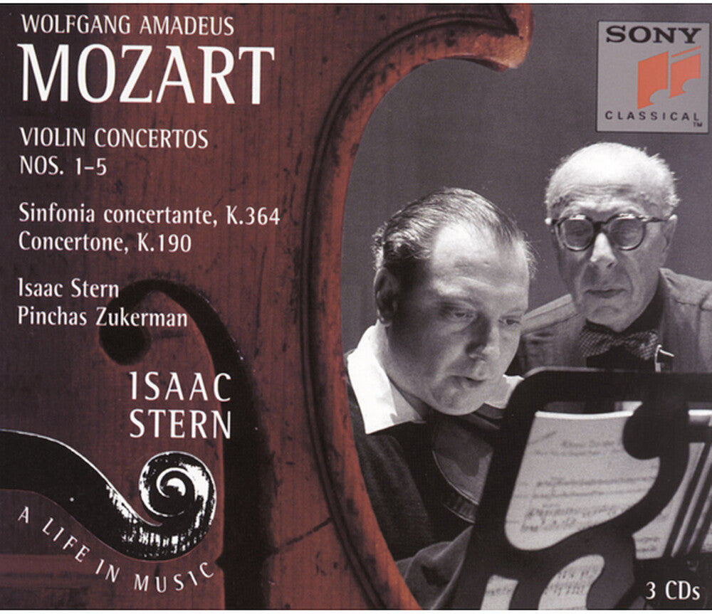 the album cover for Isaac Stern - Violin Concerti 1-5