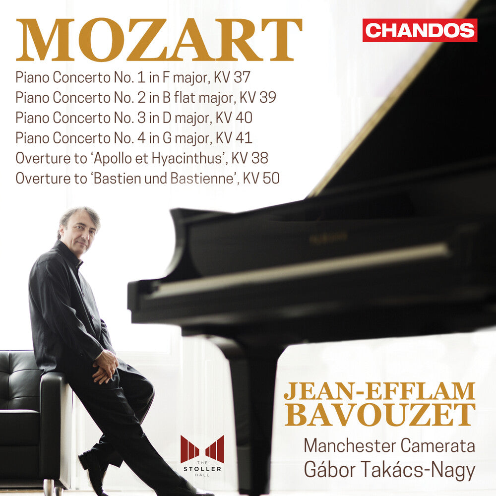 the album cover for Mozart / Bavouzet / Manchester Camerata - Piano Concertos, Vol. 10