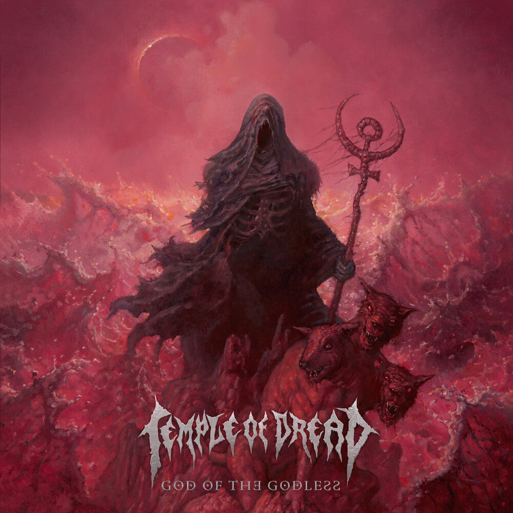 the album cover for Temple Of Dread - God Of The Godless