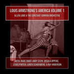 the album cover for Allen Lowe/ Constant Sorrow Orchestra - Louis Armstrong's America Volume 1