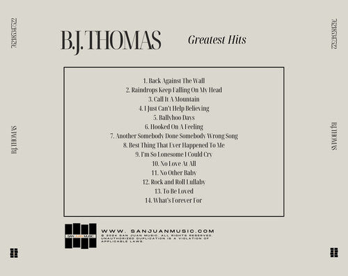 BJ トーマス - BJ トーマス グレイテスト・ヒッツ (CD)