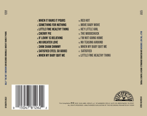 Billy the Kid Emerson - Originales de Sun Records: Cuando llueve, llueve a cántaros (CD)