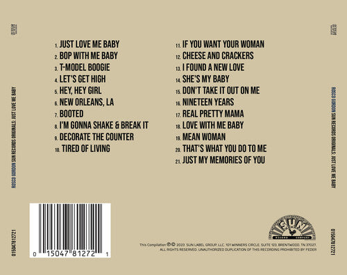 Rosco Gordon - Originales de Sun Records: Just Love Me Baby (CD)