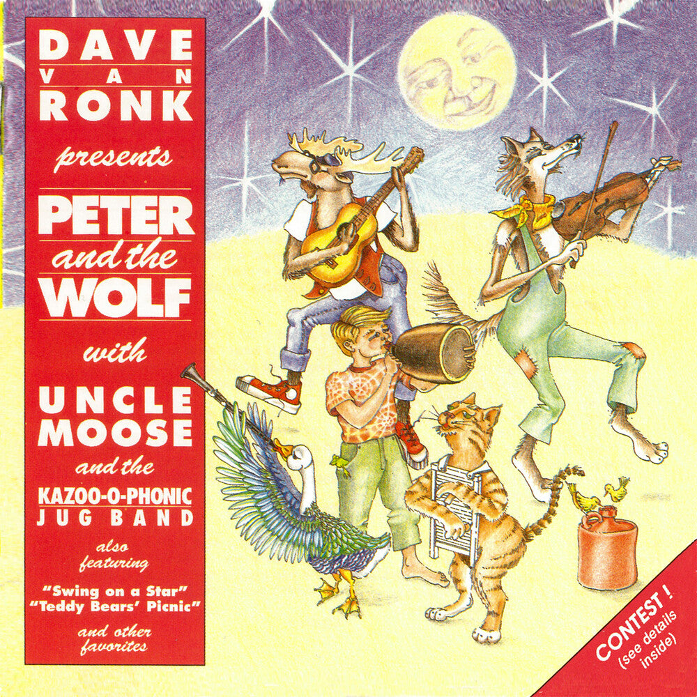 the album cover for Dave RonkVan & Uncle Moose And The Kazoo-O-Phonic - Presents Peter And The Wolf