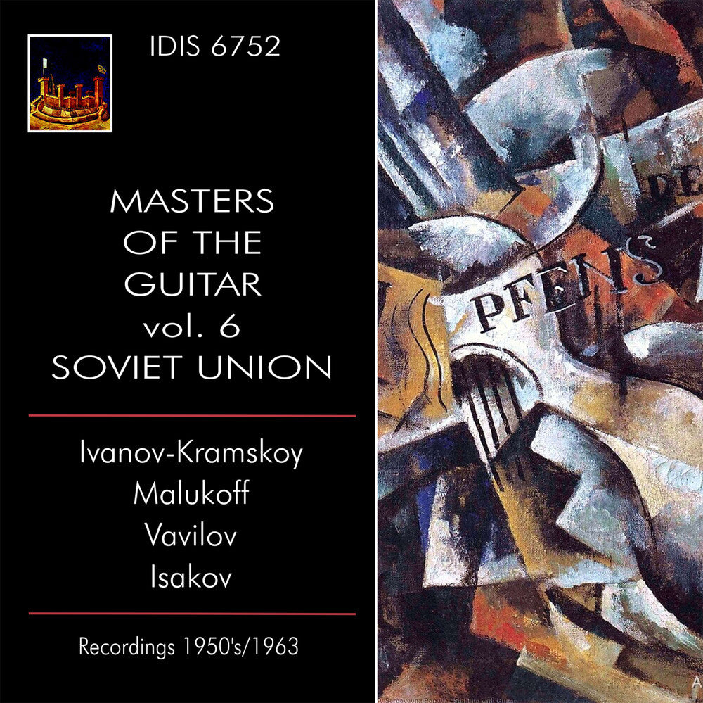 the album cover for Albenitz / Ivanovich / Sychra / Vavilov - Masters Of The Guitar, Vol. 6 - Soviet Union
