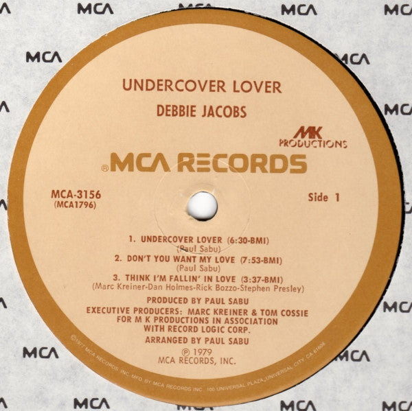 Debbie Jacobs : Undercover Lover (LP, Album, Pin)