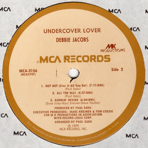 Debbie Jacobs : Undercover Lover (LP, Album, Pin)