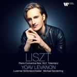 the album cover for Yoav Levanon - Liszt: Piano Concertos + Totentanz
