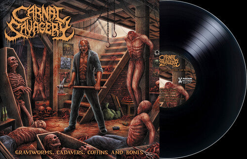 Carnal Savagery - Graveworms, Cadavers, Coffins and Bones (Vinyl)