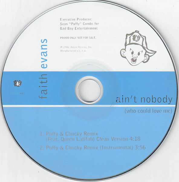 Faith Evans : Ain't Nobody (Who Could Love Me) (Remix) (CD, Single, Promo)