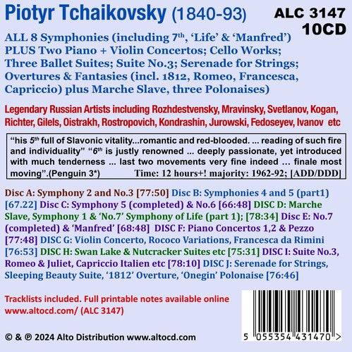 Gennady Rozhdestvensky - Chaikovski: Sinfonías completas y otras obras orquestales (CD)