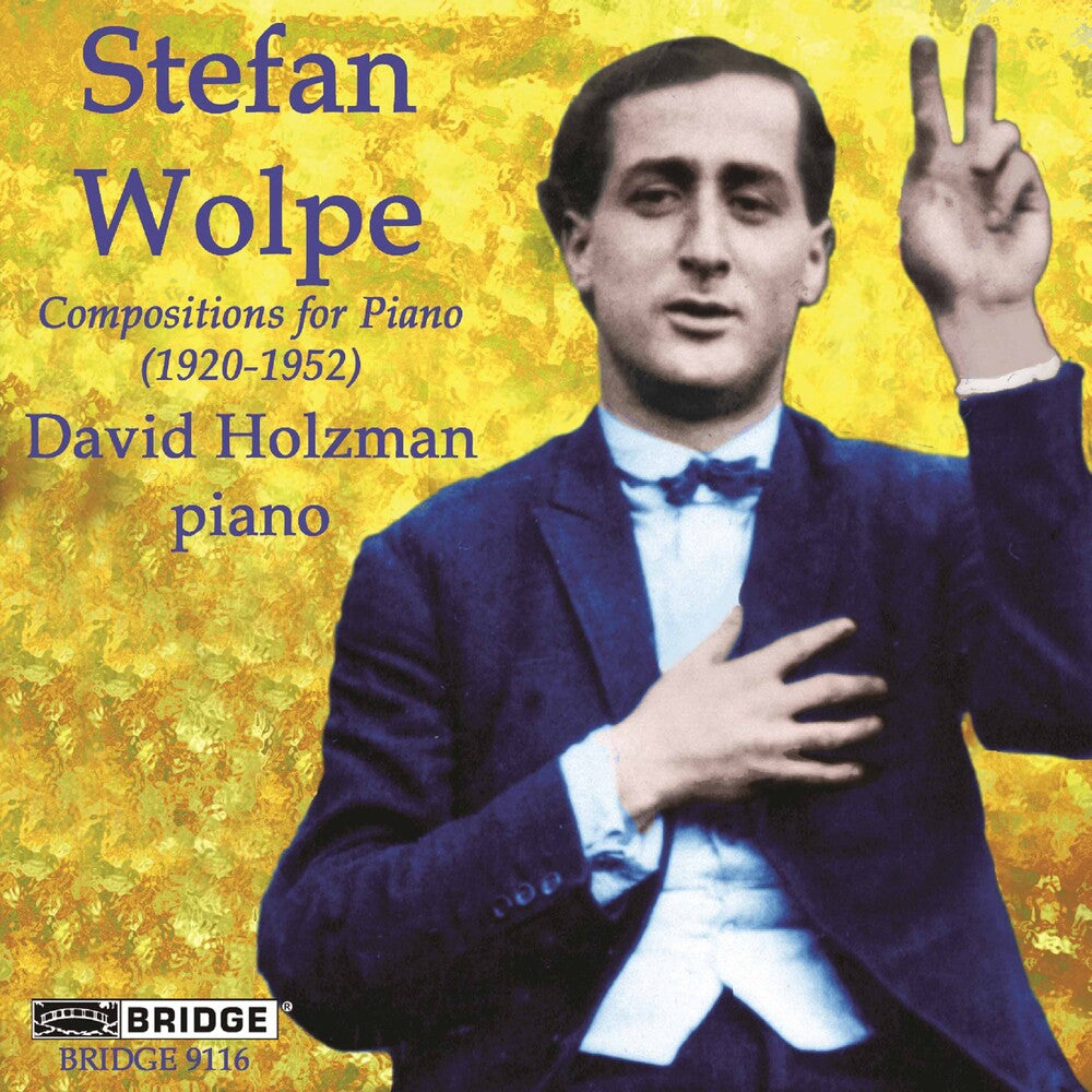 the album cover for David Holzman - Compositions for Piano (1920-1952)